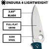 Spyderco Endura 4 Lightweight Folding Knife with K390 Premium Steel Blade | High-Strength Non-Slip Fiberglass Reinforced Nylon Handle, Blue - 3 of 4