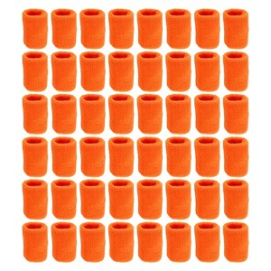 Unique Bargains Cotton Terry Cloth Tennis Basketball Working Out Running Wicking Air Permeable Sports Sweatbands 48 Pcs - 1 of 4