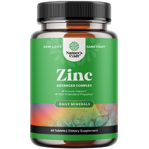 Zinc Advanced Complex Supplement, Nature's Craft, 60 Tablets - 1 of 3