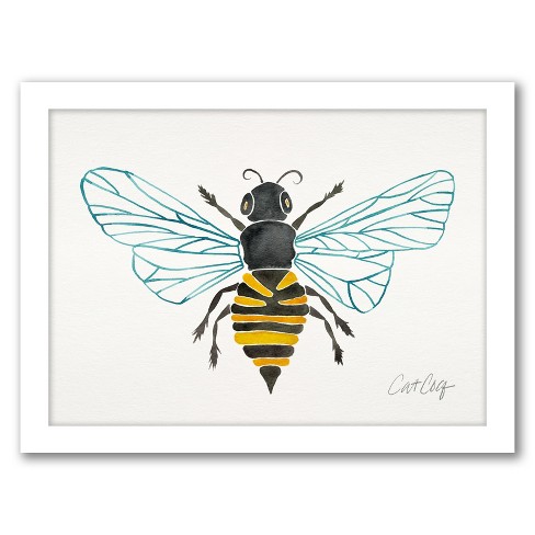 Honeybee Illustration, Rustic Wall Art