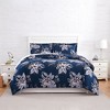 Southshore Fine Living Flora 300 TC 100% Long Staple Cotton Sateen Duvet Cover Set with Shams - 3 of 4