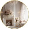 Sapphtopaz Round Bathroom Mirror, Wall Mount Vanity Mirror with Metal Frame, Wall Decor Decorative Wall Mirror for Bathroom, Over Sink, Bedroom - 4 of 4