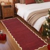 Washable Rug Modern Scalloped Rug Non Slip, Neutral Indoor Carpet - 4 of 4