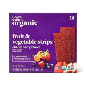 Organic Fruit and Vegetable Cherry Berry Strip - 9oz/18ct - Good & Gather™ - 1 of 4