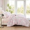Laura Ashley Delphine Pink King Comforter Sham Set - 2 of 4