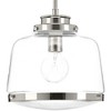 Progress Lighting, Judson Collection, 1-Light Pendant, Antique Bronze, Schoolhouse Globe Shade - 2 of 4