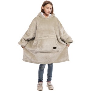 Catalonia Girls' Hoodie Sweatshirt, Oversized Wearable Fleece Pullover Boys, Gift Idea for Kids - 1 of 4