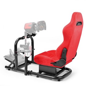 Dardoo Adjustable Racing Cockpit with Red Suede Seat Fit for Logitech ...