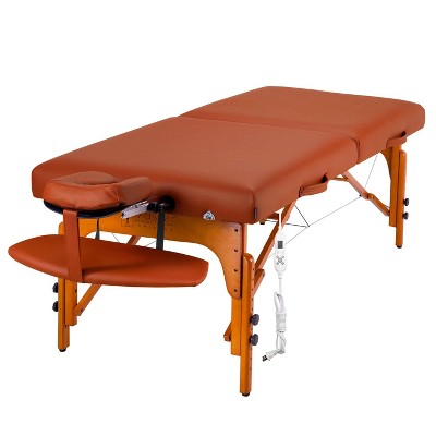 Master Massage 31" Santana Portable Massage Table with Therma-Top Adjustable Heating System, Mountain Red