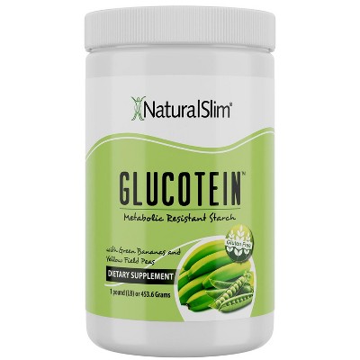 NaturalSlim Glucotein Resistant Starch - Organic Green Banana & Peas Powder, 1 lb