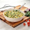 Gotham Steel Hammered Cream 10'' Ultra Ceramic Nonstick Fry Pan with Lid - 4 of 4