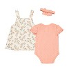 Nicole Miller Newborn/Baby Girls 3 Piece Jumper Set - 2 of 2