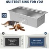 Kitchen Sink,Drop-In Stainless Steel Single Bowl Sink with Accessories, Modern Top Mount Workstation Sink - 3 of 4