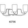 Progress Lighting Wisten Collection 3-Light Bath Bracket, Antique Bronze, Tapered Etched Glass Shade - 2 of 2