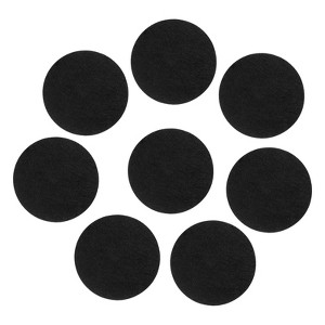 Unique Bargains Durable Felt Fabric Non-Slip Self-Adhesive Elastic Furniture Pads Black 8 Pcs - 1 of 4