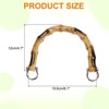 Unique Bargains U-Shaped Bag Making Supplies ABS Purse Handles with Gold Buckle 2 Pcs - 2 of 4