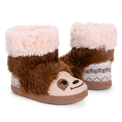 Muk Luks Girl s Zoo Friends Slipper Bootie sleepy Sloth S Target