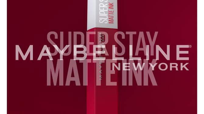 Maybelline SuperStay Matte Ink Liquid Lipstick - 0.17 fl oz, 6 of 13, play video