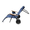 Oversart Beach Cart Chairs With Wheels 2 In 1 Foldable Beach Lounge Chair With Integrated Wagon Pull Cart Perfect For Backyard Pool Or Picnic - 2 of 4