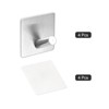 Unique Bargains 304 Stainless Steel Waterproof Bathroom Kitchen Self Adhesive Hooks and Hangers - 3 of 4