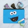 Sesame Street Cookie Monster Face Makeup Cosmetic Bag Organizer Pouch - 2 of 4