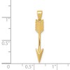 Black Bow Jewelry 14k Yellow Gold Vertical Arrow Pendant - 4 of 4