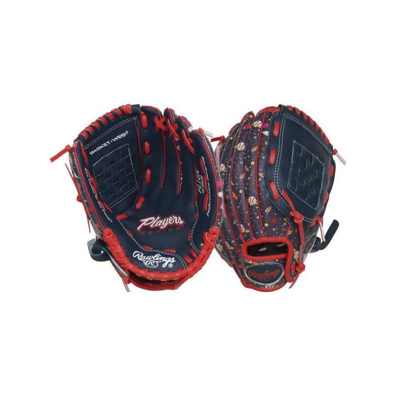Rawlings10&#34; Tball Players Series Navy Fielding Gloves, 1 of 2