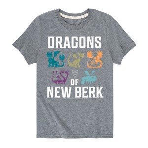 Boys' - How to Train Your Dragon - Dragons Of New Berk Short Sleeve Graphic T-Shirt - 1 of 3