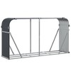 vidaXL Log Holder Anthracite 70.9"x17.7"x39.4" Galvanized Steel - 2 of 2