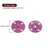 Unique Bargains Alloy Invisible Durable High Hardness Buckle Fasteners Press Studs Buttons 5 Pcs - 2 of 4