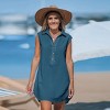 Women's Pure Cotton Button-Down Beach Cover-Up Dress - Cupshe - 3 of 4