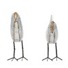 Farmhouse Rustic Iron Bird Sculpture Gray/Rust 2pk - Olivia & May - 4 of 4