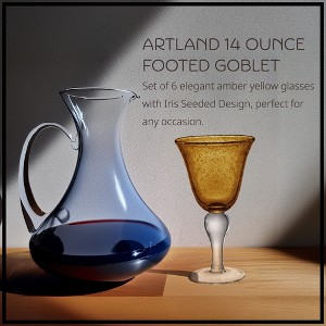 Artland Iris Seeded 14 oz Goblet - 1 of 4