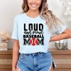 Simply Sage Market Women's Loud and Proud Baseball Mom Short Sleeve Graphic Tee - 2 of 3