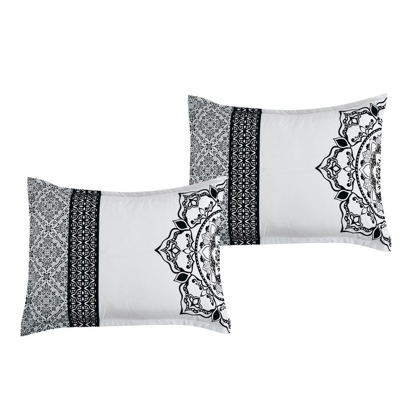 Esca Harini Warm & Cozy 7 Piece Comforter Set: 1 Comforter, 2 Shams, 3 Cushions, 1 Breakfast Pillow - Gray, 3 of 6