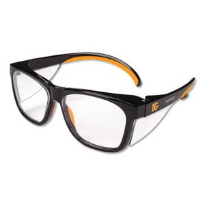 Maverick Safety Glasses, Black/Orange, Polycarbonate Frame, 12/Box - 1 of 1