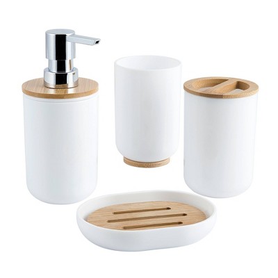 Frosty Glass Soap Dish Bathroom Tumbler White - Allure Home Creations :  Target