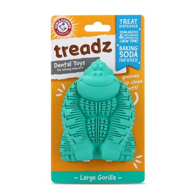 Arm & Hammer Treadz Small Gator Dental Dog Toy for Strong Chewers - 5.2