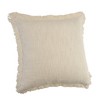 20" X 20" Dark Blue And White 100% Cotton Abstract Zippered Pillow - 4 of 4