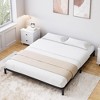 homfan Bed Frame,Heavy Duty Metal Platform with Mattress Slide Stopper, Steel Slat Support,Noise Free,Non-Slip Design,Includes Underbed Storage Space - 2 of 4