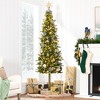 Best Choice Products Pre-Lit Pencil Alpine Christmas Tree Holiday Decoration w/ LED Lights, Stand - 2 of 4