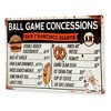 MLB San Francisco Giants Baseball Concession Metal Sign Panel - 2 of 4