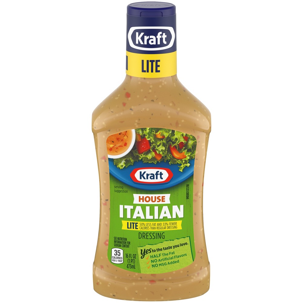 UPC 021000644452 Kraft House Italian Lite Salad Dressing 16 fl oz