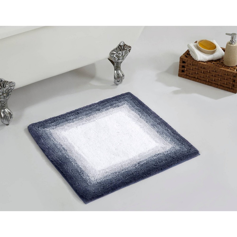 Photos - Bath Mat 24" Square Torrent Collection 100 Cotton Bath Rug Gray - Better Trends