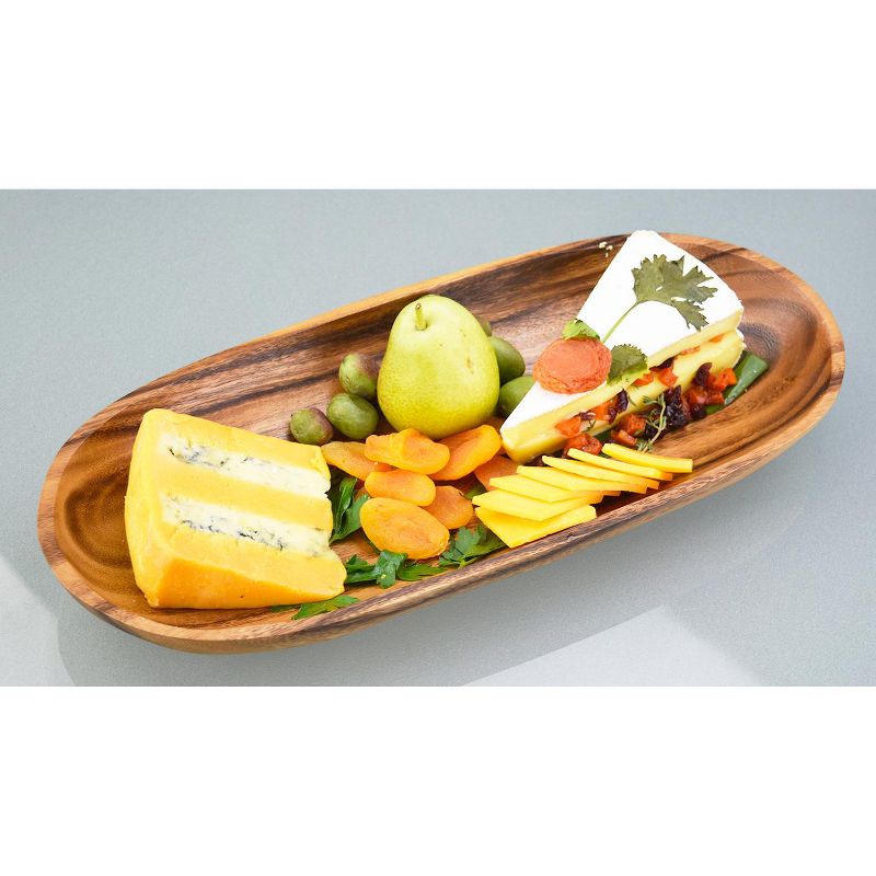 Pacific Merchants Acaciaware 16 x 7 Inch Oval Tray, 2 of 4