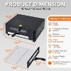 12 in Electric Pizza Oven with visual Window, 1100W Stainless Steel Chamber & Timer for Fast Food, Catering, Mall Kiosk, Countertop Electric Baking - 2 of 4