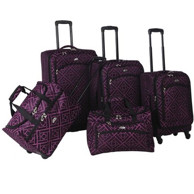 Fashion 5 piece american tourister luggage set