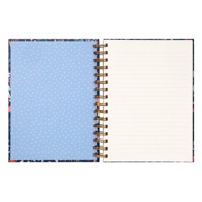 Blank Journal 6&#34;x8&#34; Hard Cover Mushrooms Navy - greenroom