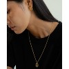 Bearfruit Jewelry Sterling Silver 18k Gold Plated Erin Circle Necklace - 3 of 4