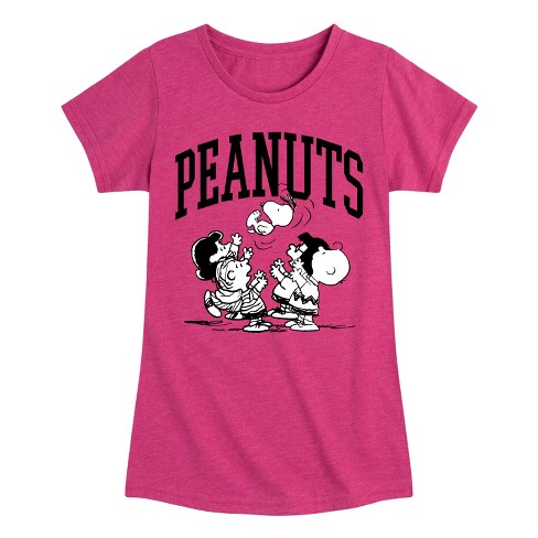 Girls' - Peanuts -  Fitted Short Sleeve Graphic T-Shirt - image 1 of 4